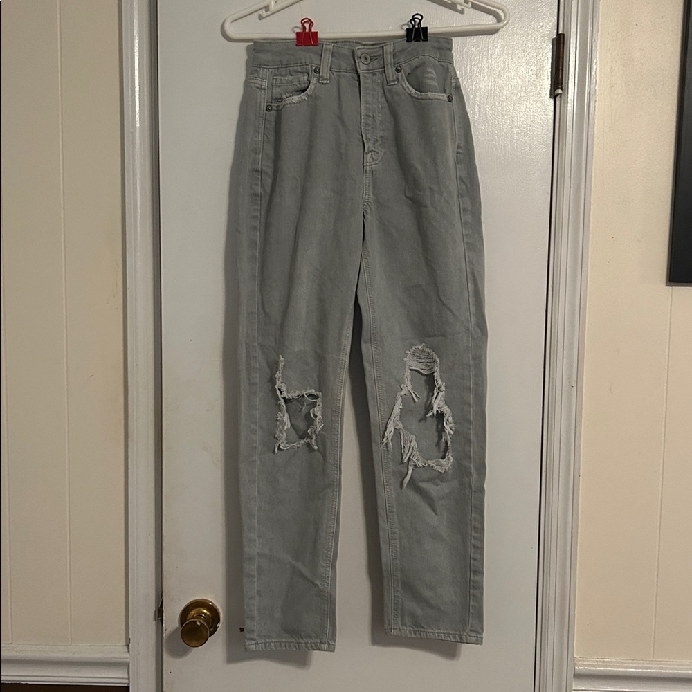 American Eagle Outfitters Light Gray Jeans